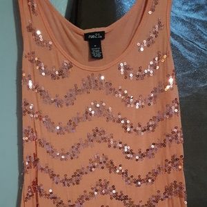 Coral sequin rue21 tank